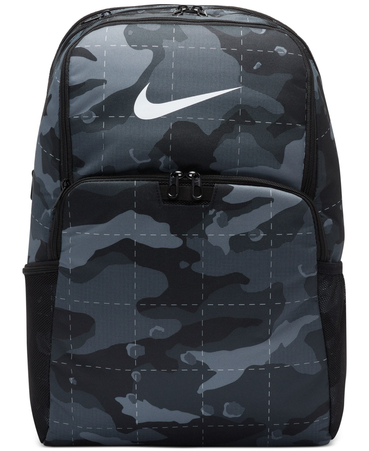 Mochila Escolar Nike Brasillia Back Masculina Cinza Tamanho Regular
