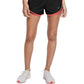 Shorts de corrida Nike Dri Fit Solid Tempo feminino, preto, tamanho XS