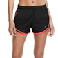 Shorts de corrida Nike Dri Fit Solid Tempo feminino, preto, tamanho grande