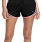 Shorts de corrida Nike Dri Fit Solid Tempo feminino, preto, tamanho XS