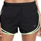Shorts de corrida Nike Dri Fit Solid Tempo feminino, preto, tamanho grande