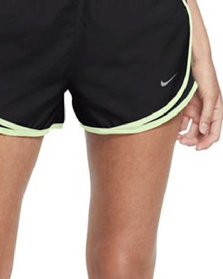 Shorts de corrida Nike Dri Fit Solid Tempo feminino, preto, tamanho grande