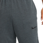Calça de treino Nike masculina de malha cinza, tamanho P