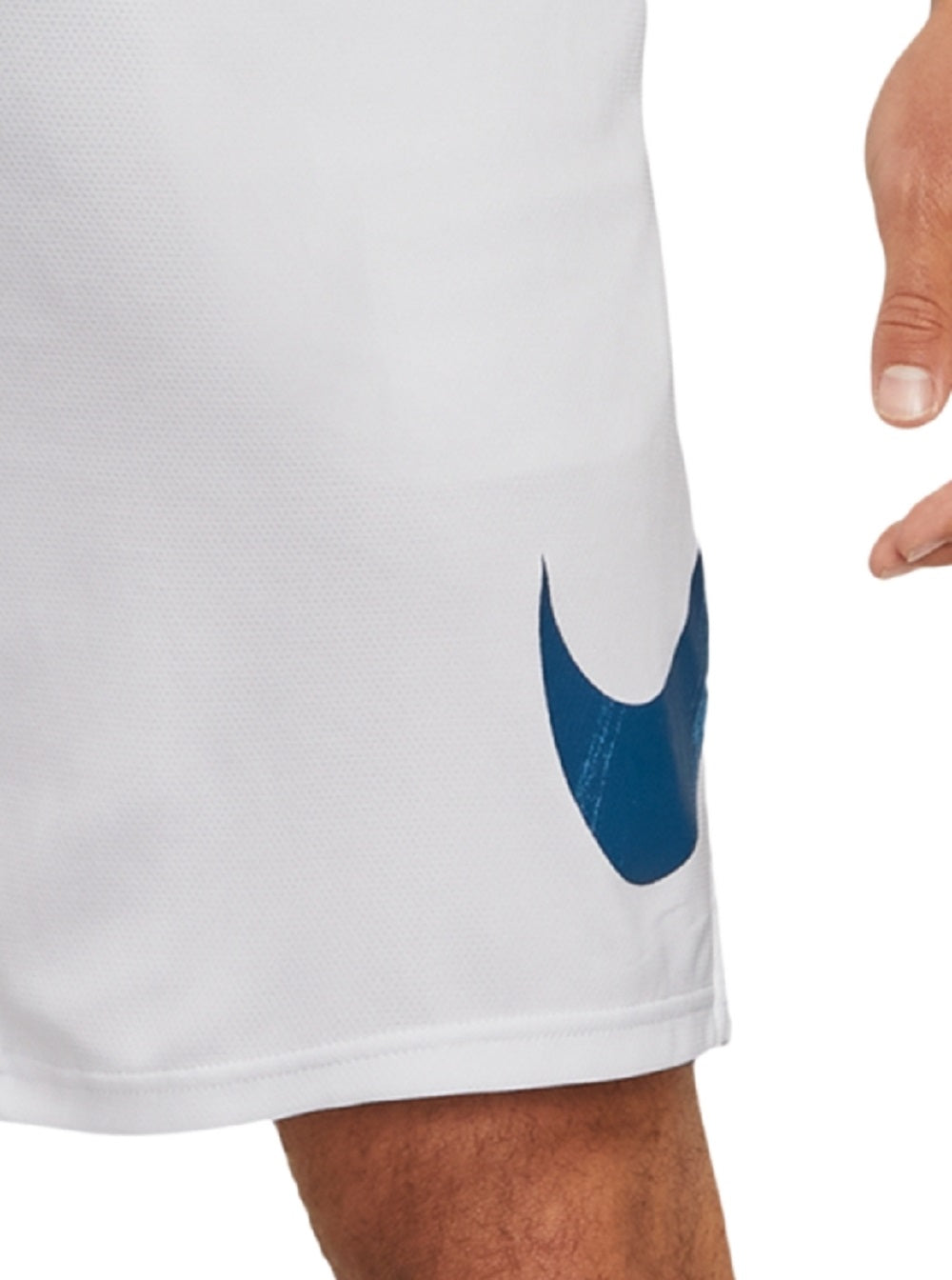 Shorts de treino Nike Dri Fit Sport Clash masculino, branco, tamanho médio