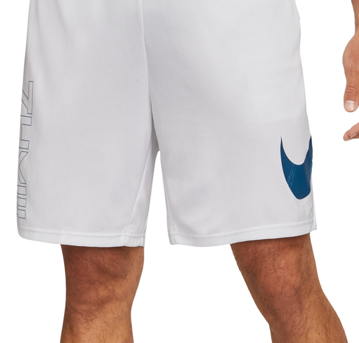 Shorts de treino de corrida masculino Nike, branco, tamanho extragrande