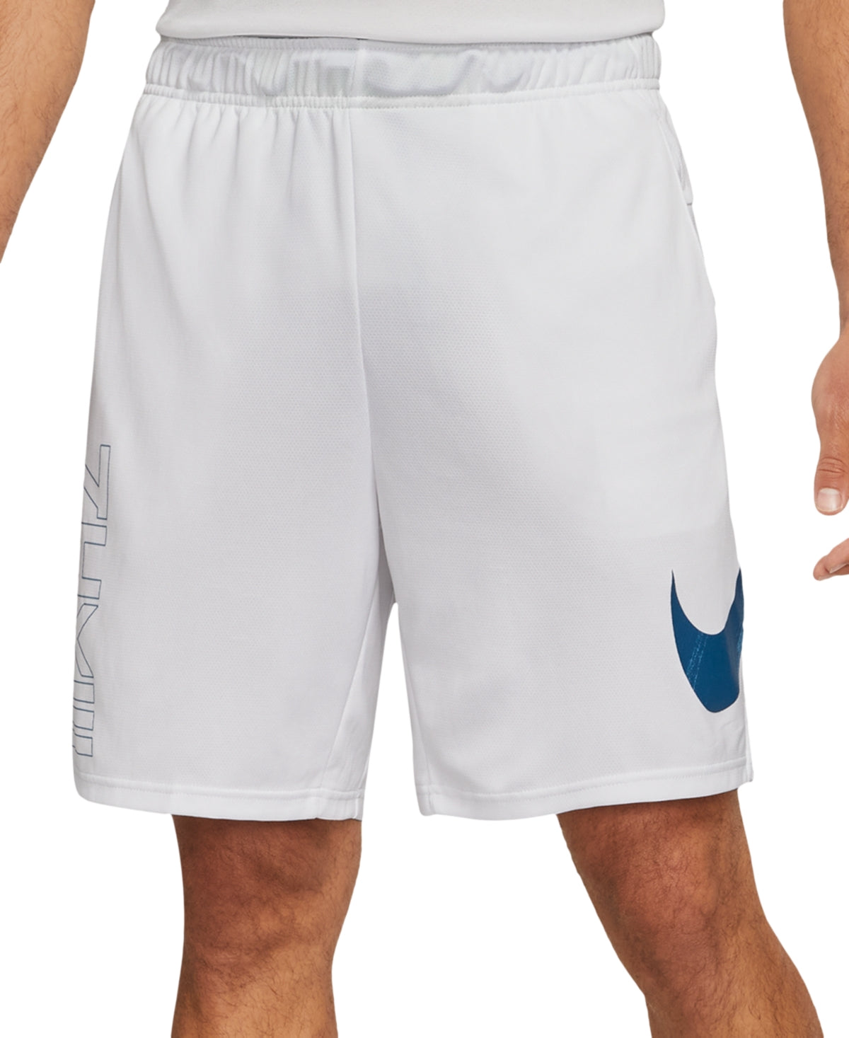 Shorts de treino de corrida masculino Nike, branco, tamanho extragrande