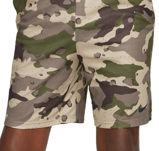 Shorts de treino Nike Dri Fit Camo masculino marrom tamanho GG