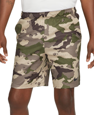 Shorts de treino Nike Dri Fit Camo masculino marrom tamanho GG