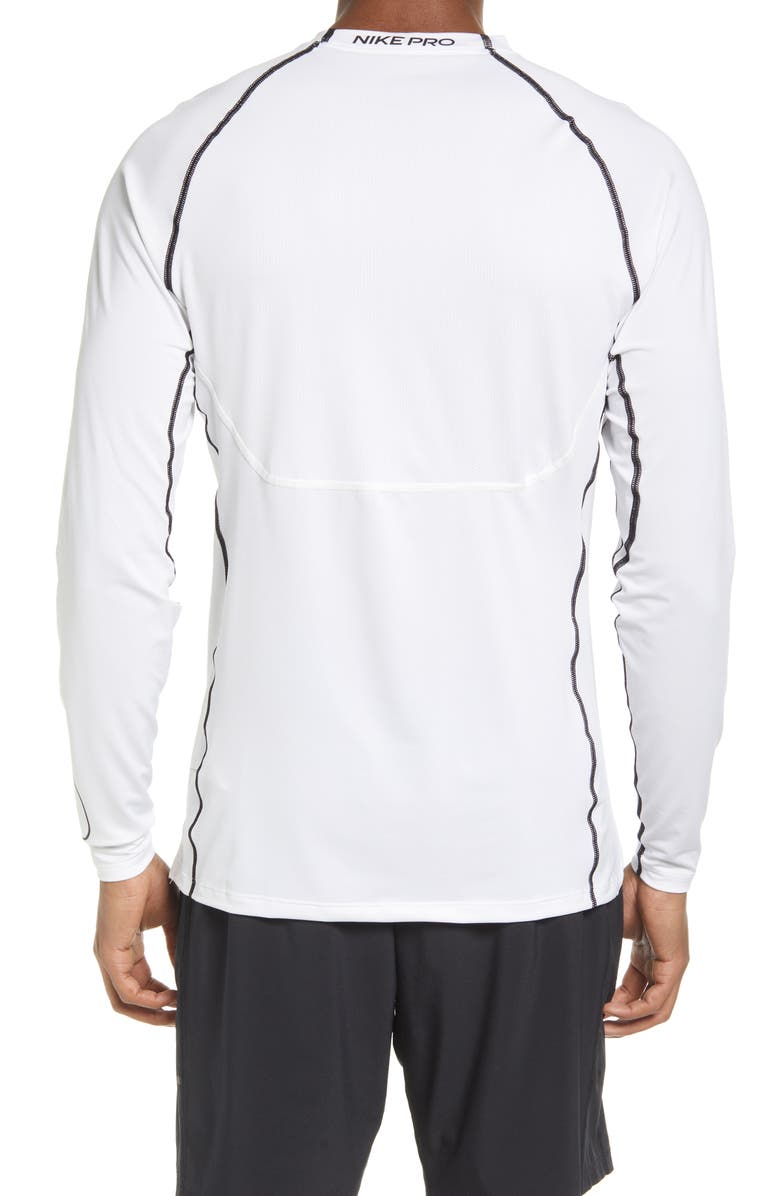 Camiseta Nike Pro Dri Fit Performance Slim Fit Masculina Branca Tamanho Grande