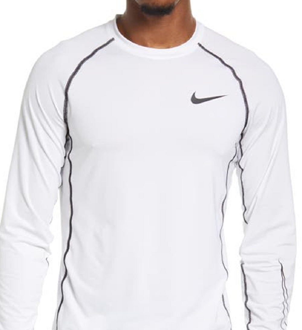 Camiseta Nike Pro Dri Fit Performance Slim Fit Masculina Branca Tamanho Grande