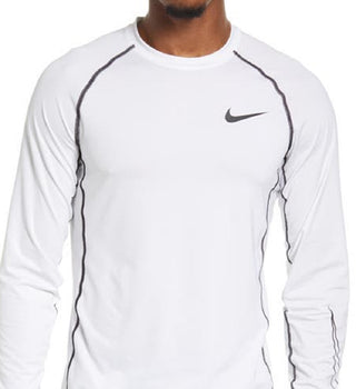 Camiseta Nike Pro Dri Fit Performance Slim Fit Masculina Branca Tamanho Grande