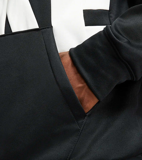 Moletom com capuz Nike masculino para basquete, preto, tamanho XX-G