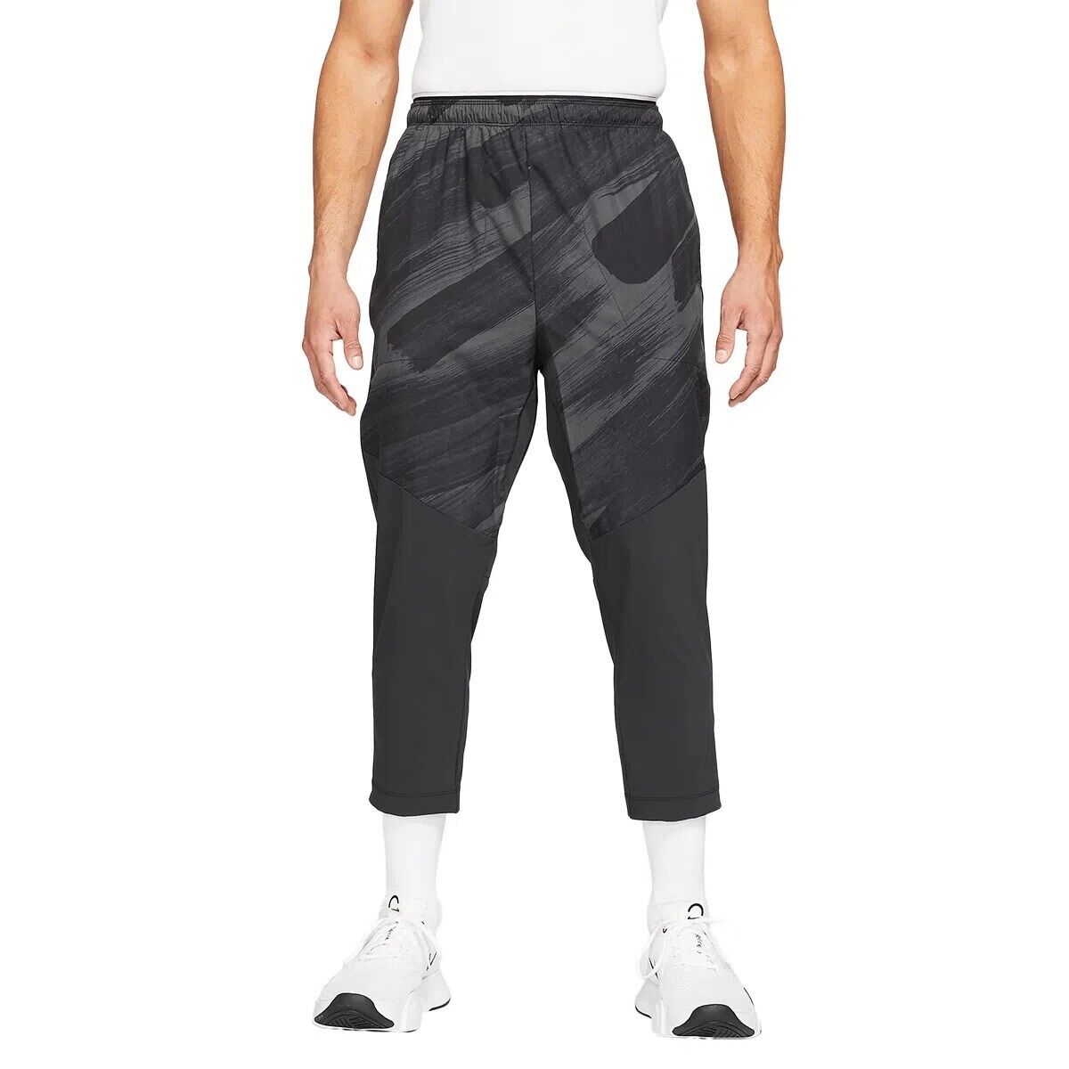 Calça de corrida Nike Sports Clash Woven masculina, preta, tamanho XX-G