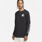 Camiseta Nike Just Do It Manga Longa Masculina Preta Tamanho XG