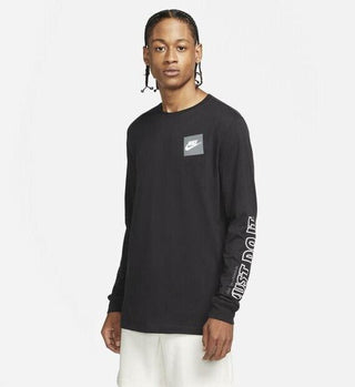Camiseta Nike Just Do It Manga Longa Masculina Preta Tamanho XG