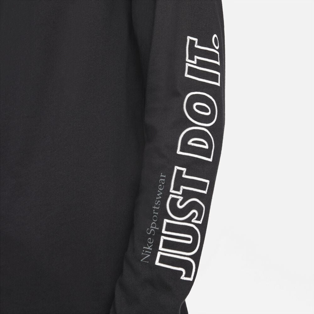 Camiseta Nike Just Do It Manga Longa Masculina Preta Tamanho XG