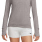 Camiseta Nike Element Dri Fit Feminina Cinza Tamanho Grande