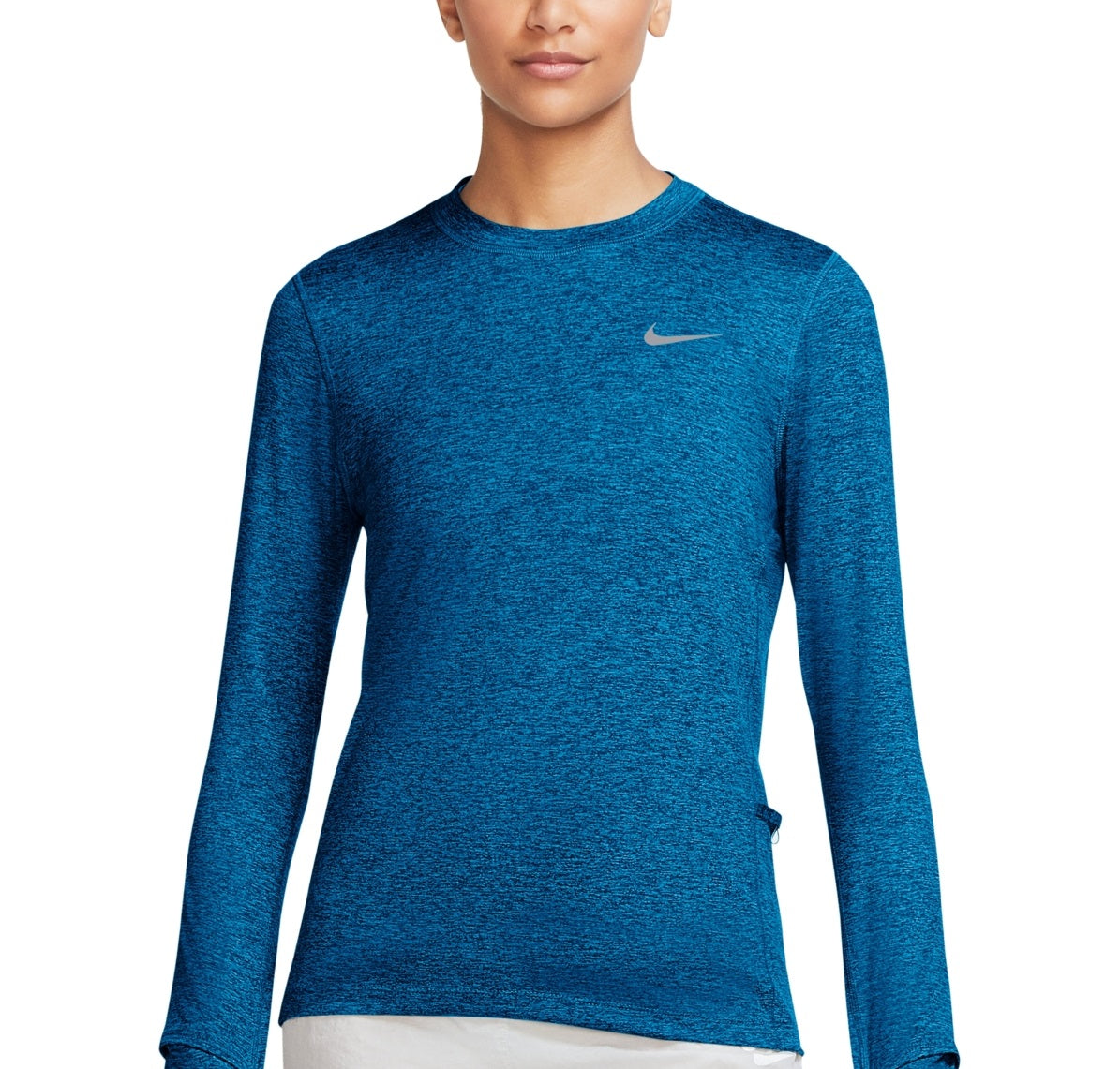 Camiseta Nike Element Dri Fit Feminina Azul Tamanho Grande