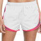 Shorts de corrida Nike Dri Fit Solid Tempo feminino, branco, tamanho grande