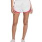 Shorts de corrida Nike Dri Fit Solid Tempo feminino, branco, tamanho grande