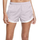 Shorts de corrida Nike Dri Fit Solid Tempo feminino, roxo, tamanho XS