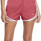 Shorts de corrida Nike Dri Fit Solid Tempo feminino rosa tamanho médio
