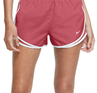 Shorts de corrida Nike Dri Fit Solid Tempo feminino rosa tamanho médio