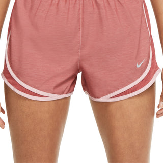 Shorts de corrida Nike Dri Fit Solid Tempo feminino rosa tamanho grande