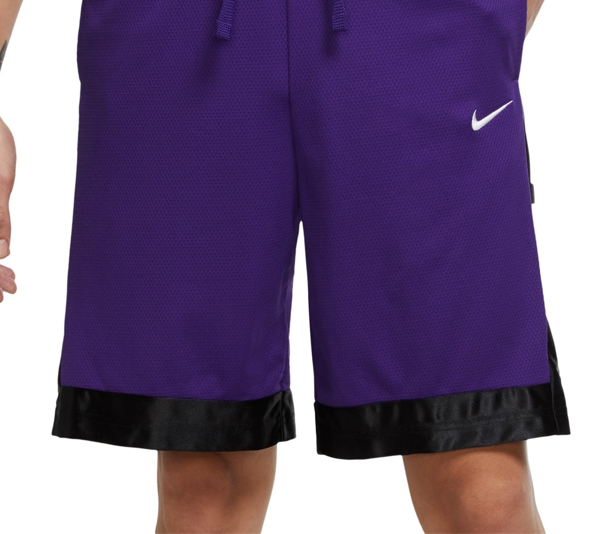 Shorts de basquete Nike Dri FIT Elite Stripe masculino roxo tamanho grande