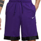 Shorts de basquete Nike Dri FIT Elite Stripe masculino roxo tamanho grande