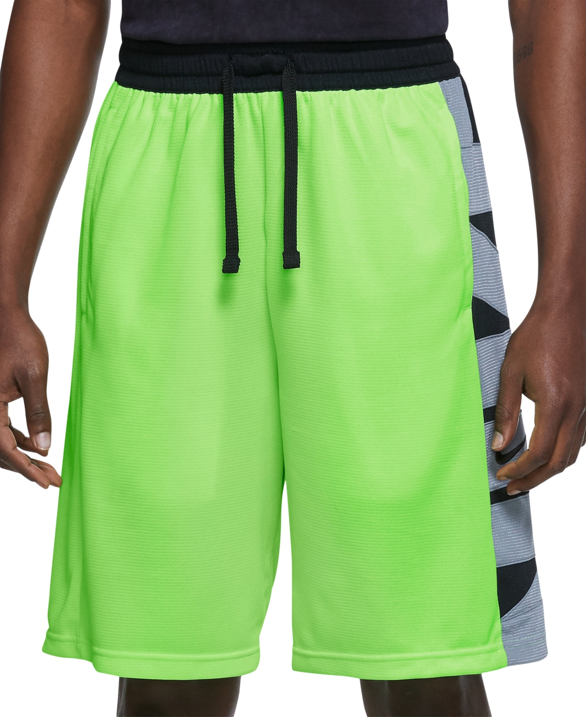 Shorts de basquete Nike Dri Fit Logo masculino, verde, tamanho pequeno