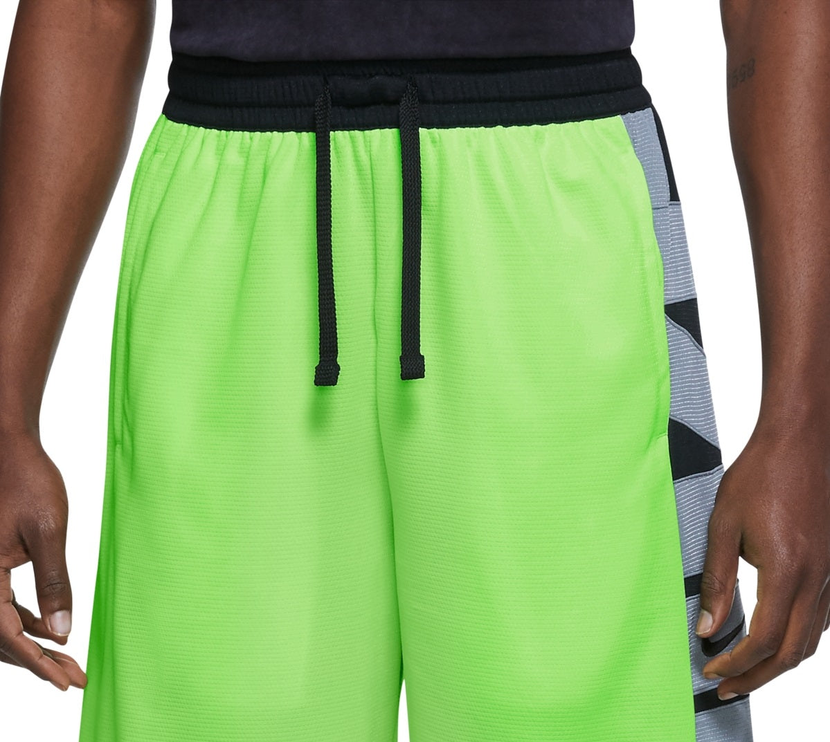 Shorts de basquete Nike Dri Fit Logo masculino, verde, tamanho pequeno