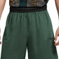 Shorts de treino de basquete Nike Dri-FIT 10 Durasheen masculino, verde, tamanho médio