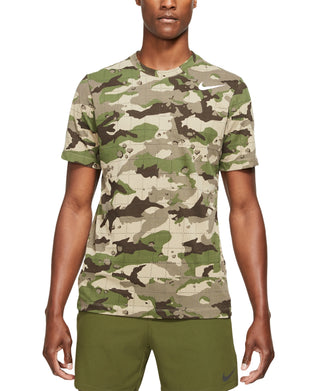 Camiseta Nike Masculina Camuflada Marrom Tamanho Grande