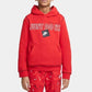 Moletom com capuz Nike Big Boy's Sportswear JDI vermelho tamanho XL