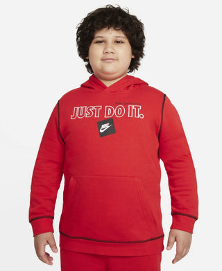 Moletom com capuz Nike Big Boy's Sportswear JDI vermelho tamanho XL
