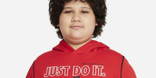 Moletom com capuz Nike Big Boy's Sportswear JDI vermelho tamanho XL