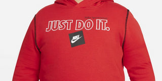 Moletom com capuz Nike Big Boy's Sportswear JDI vermelho tamanho XL
