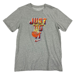 Camiseta Nike Just Do It Hoop Masculina Cinza Tamanho XXG