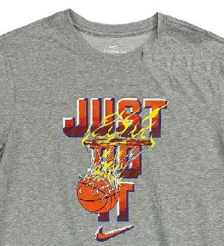 Camiseta Nike Just Do It Hoop Masculina Cinza Tamanho XXG