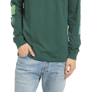 Camisa Nike Masculina de Basquete com Estampa de Manga Longa Verde Tamanho XXG