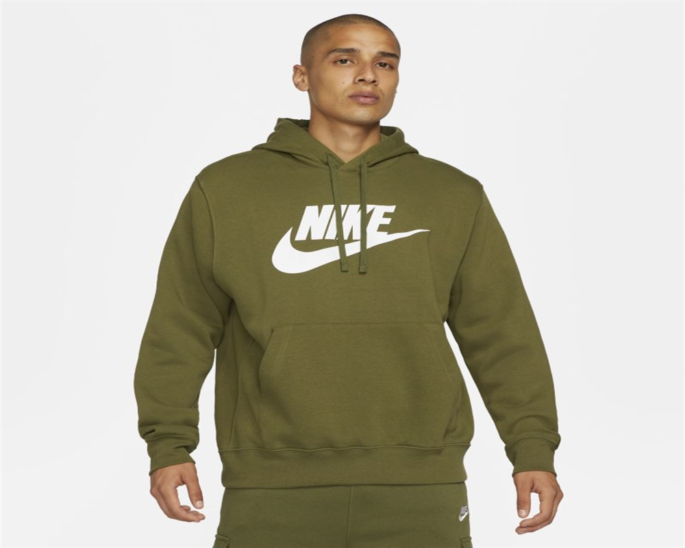 Moletom com capuz Nike Sportswear Club Logo Masculino Azul Tamanho P