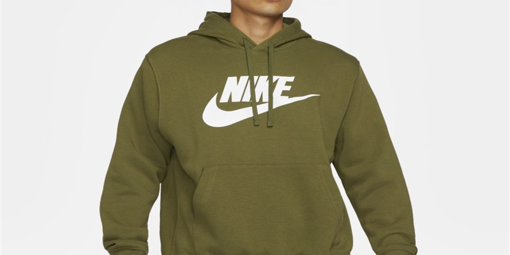 Moletom com capuz Nike Sportswear Club Logo Masculino Azul Tamanho P