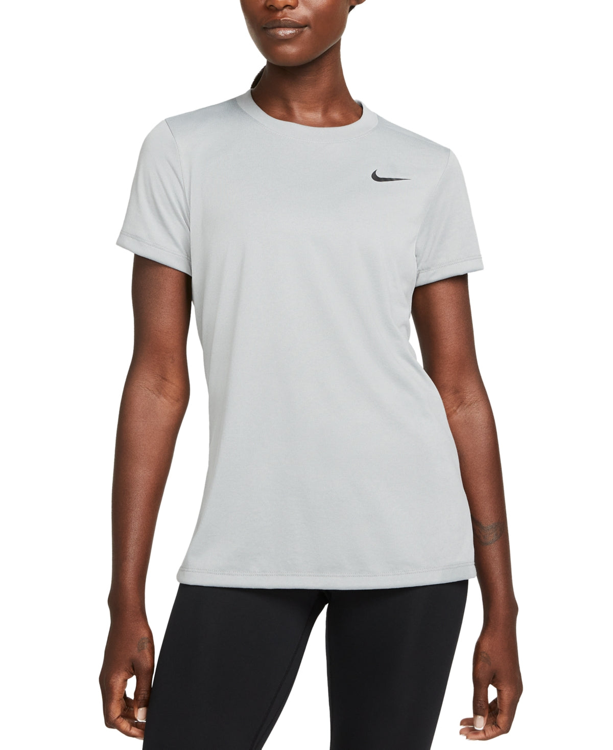 Camiseta Nike Dry Legend Feminina Cinza Tamanho Médio