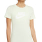 Camiseta Nike Sportswear Feminina com Logotipo em Algodão Verde, Tamanho Médio