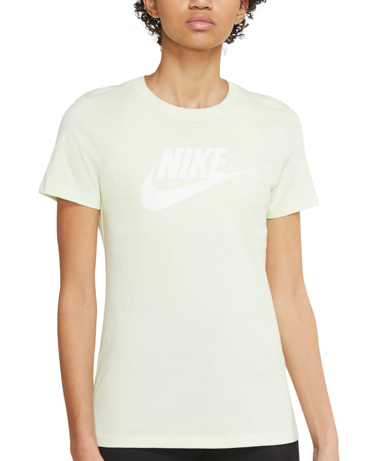Camiseta Nike Sportswear Feminina de Algodão com Logotipo Verde Tamanho GG
