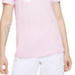 Camiseta Nike Sportswear Cotton Logo Feminina Rosa Tamanho P