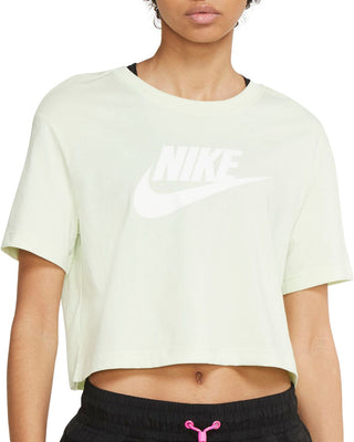 Camiseta curta Nike Sportswear Cotton Logo Feminina Verde Tamanho GG