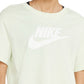 Camiseta curta Nike Sportswear Cotton Logo Feminina Verde Tamanho GG