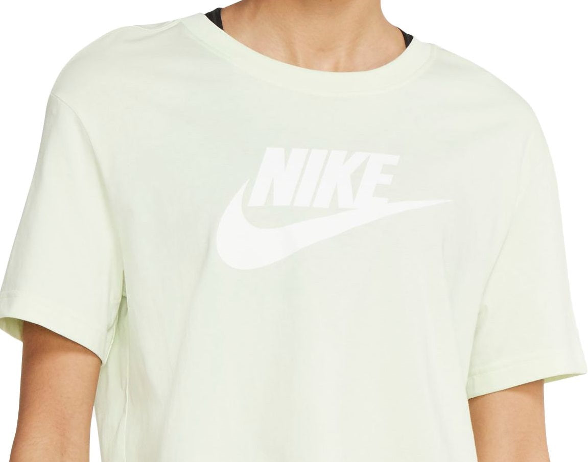 Camiseta curta Nike Sportswear Cotton Logo Feminina Verde Tamanho GG